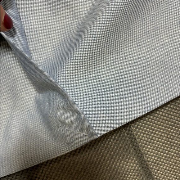 BROOKS BROTHERS NWT Oxford blue dresss shirt skirt. 100% cotton. Size 12. - Picture 4 of 8
